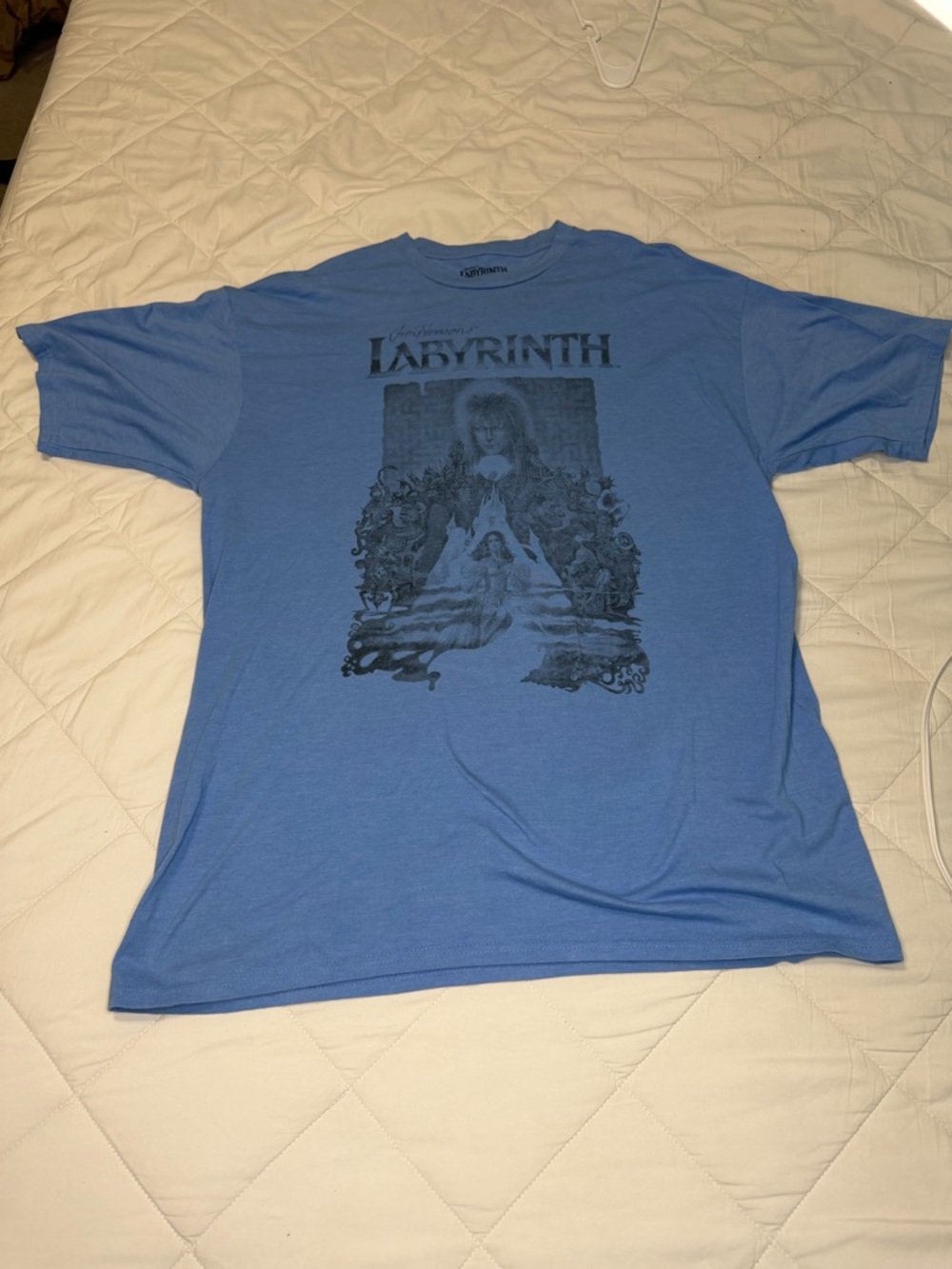 Jim Henson's Labyrinth Men's Blue 2X Shirt Movie Poster